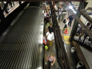 Subway during rush hours