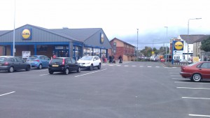 Lidl Supermarket in Possil Park, picture taken by author