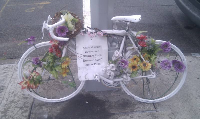 Memorial for killed cyclist (c) Lukas Franta