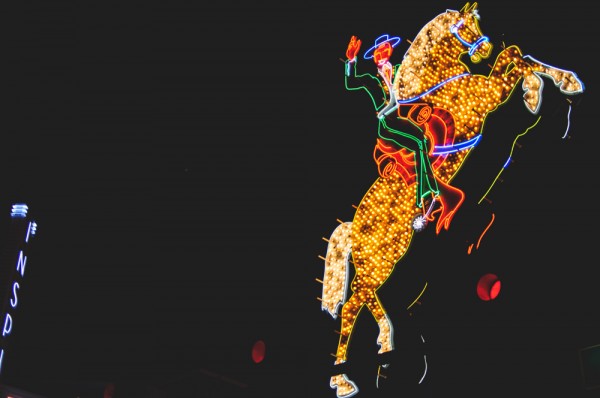 Ornate horse-and-cowboy neon (Photo: Adam Nowek)