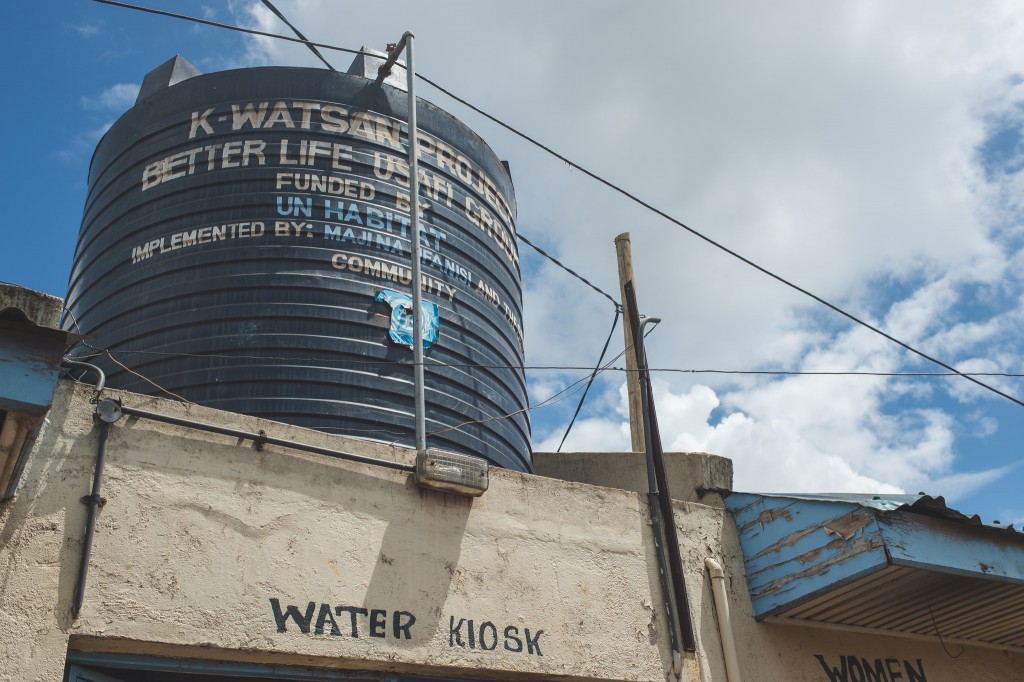 A water station in Kibera, built with assistance from UN-HABITAT (Photo: Adam Nowek)