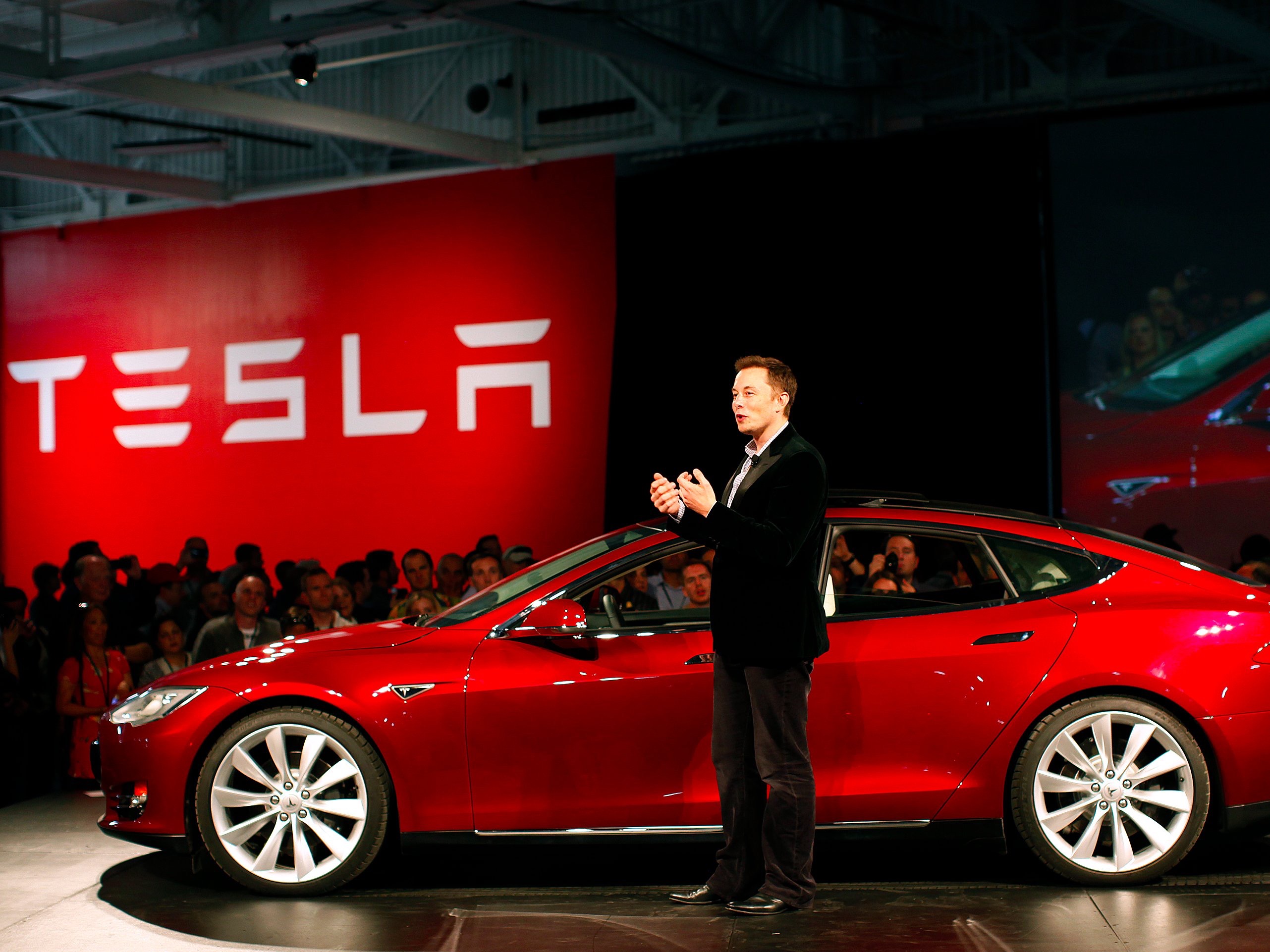 Elon Musk at the Model 3 launch (Photo by Tech Insider)